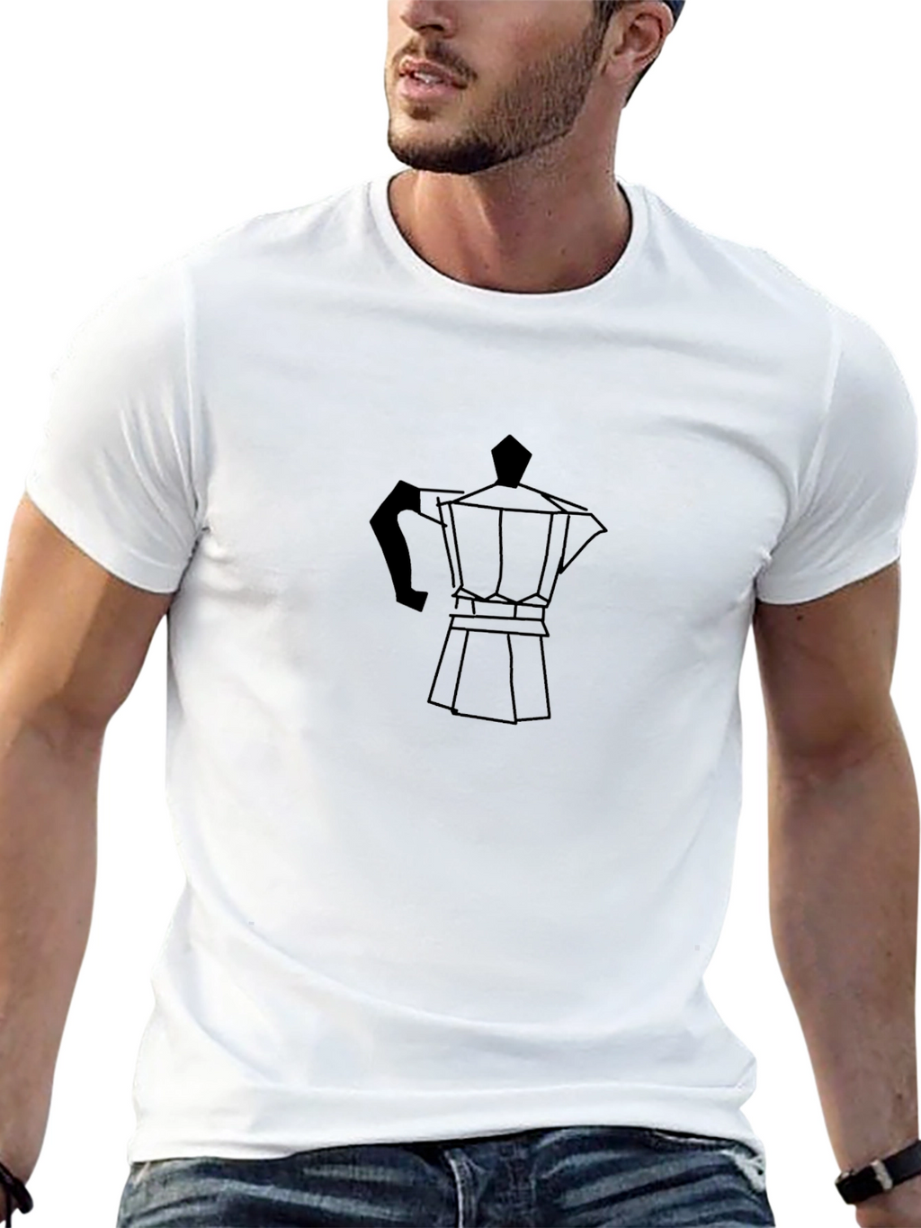 Espresso Coffee Maker Graphic Tee - Black
