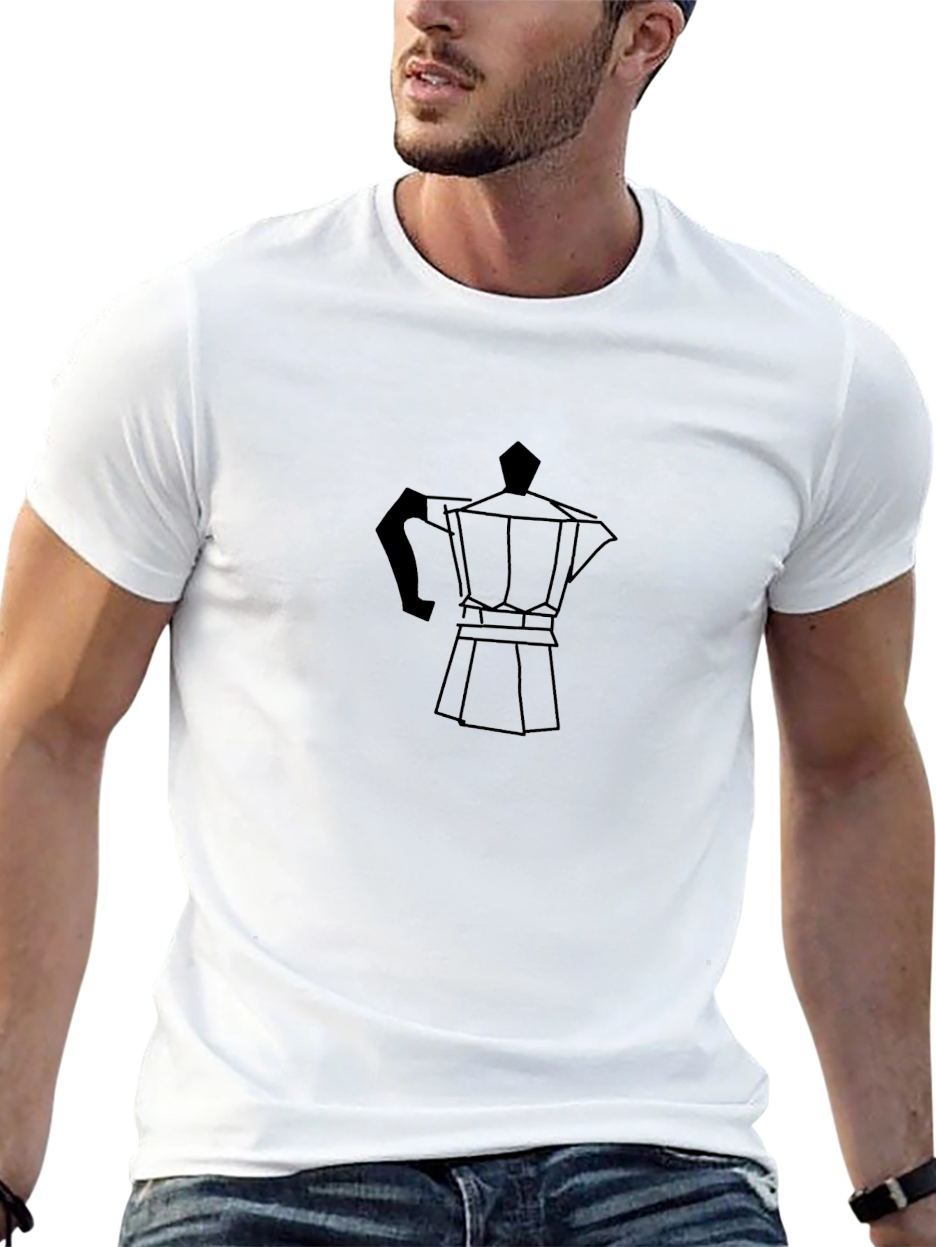 Espresso Coffee Maker Graphic Tee - Black