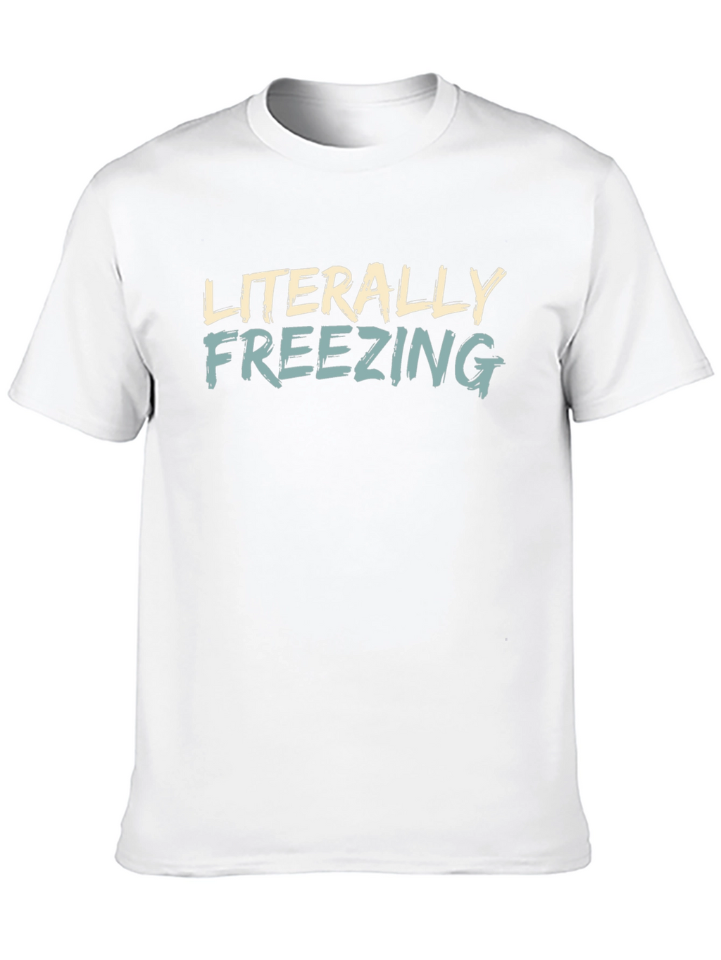 Literally Freezing Graphic T-Shirt - Black
