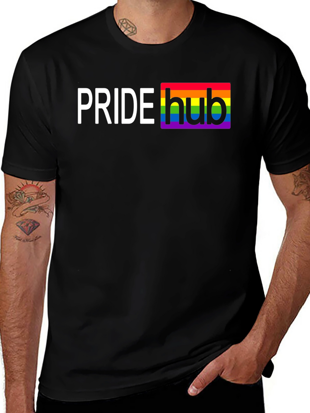 Pride Hub T-Shirt - Rainbow LGBTQ+ Apparel