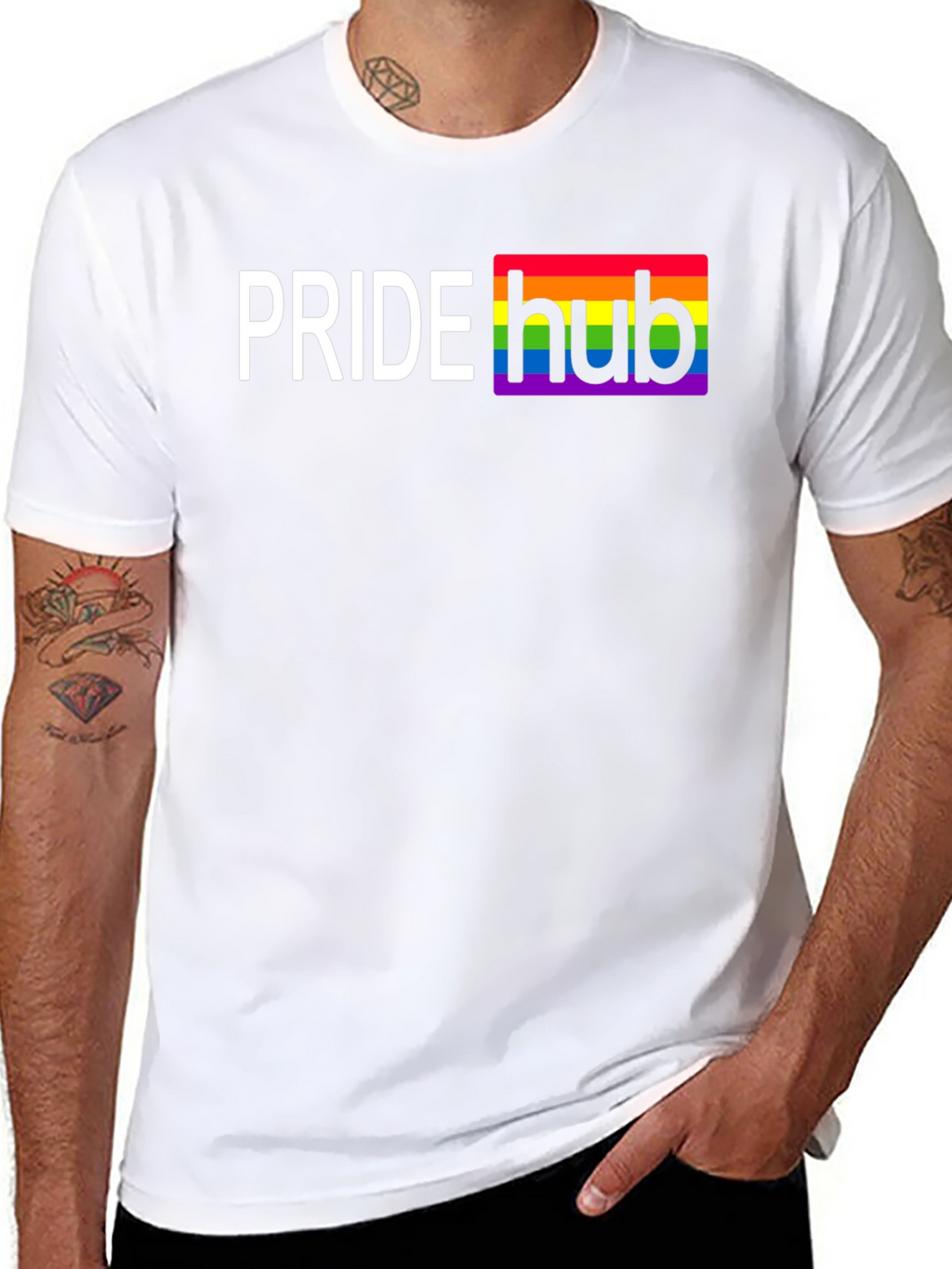 Pride Hub T-Shirt - Rainbow LGBTQ+ Apparel