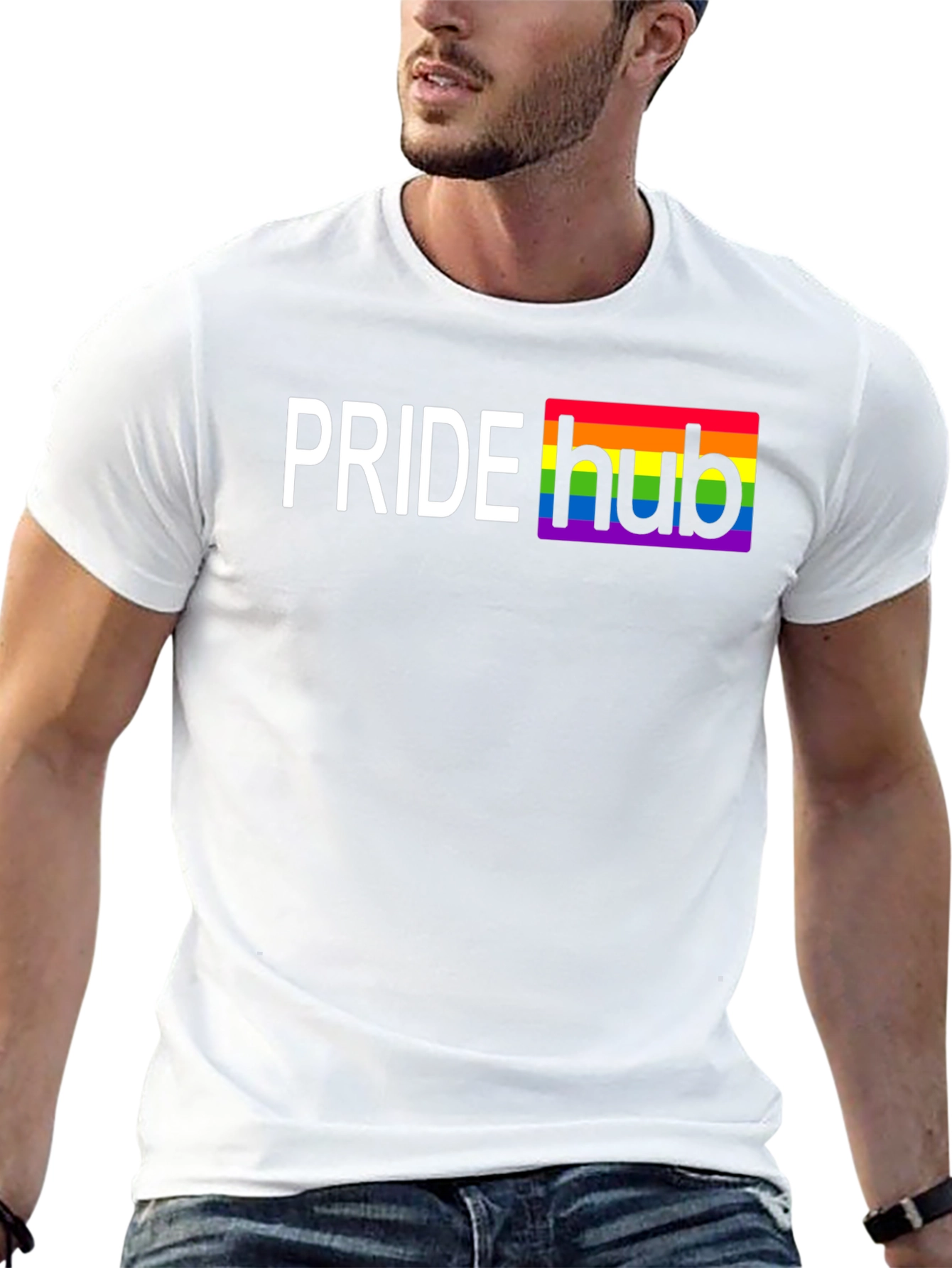 Pride Hub T-Shirt - Rainbow LGBTQ+ Apparel