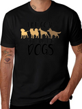 Life Goal Pet All the Dogs Black T-Shirt