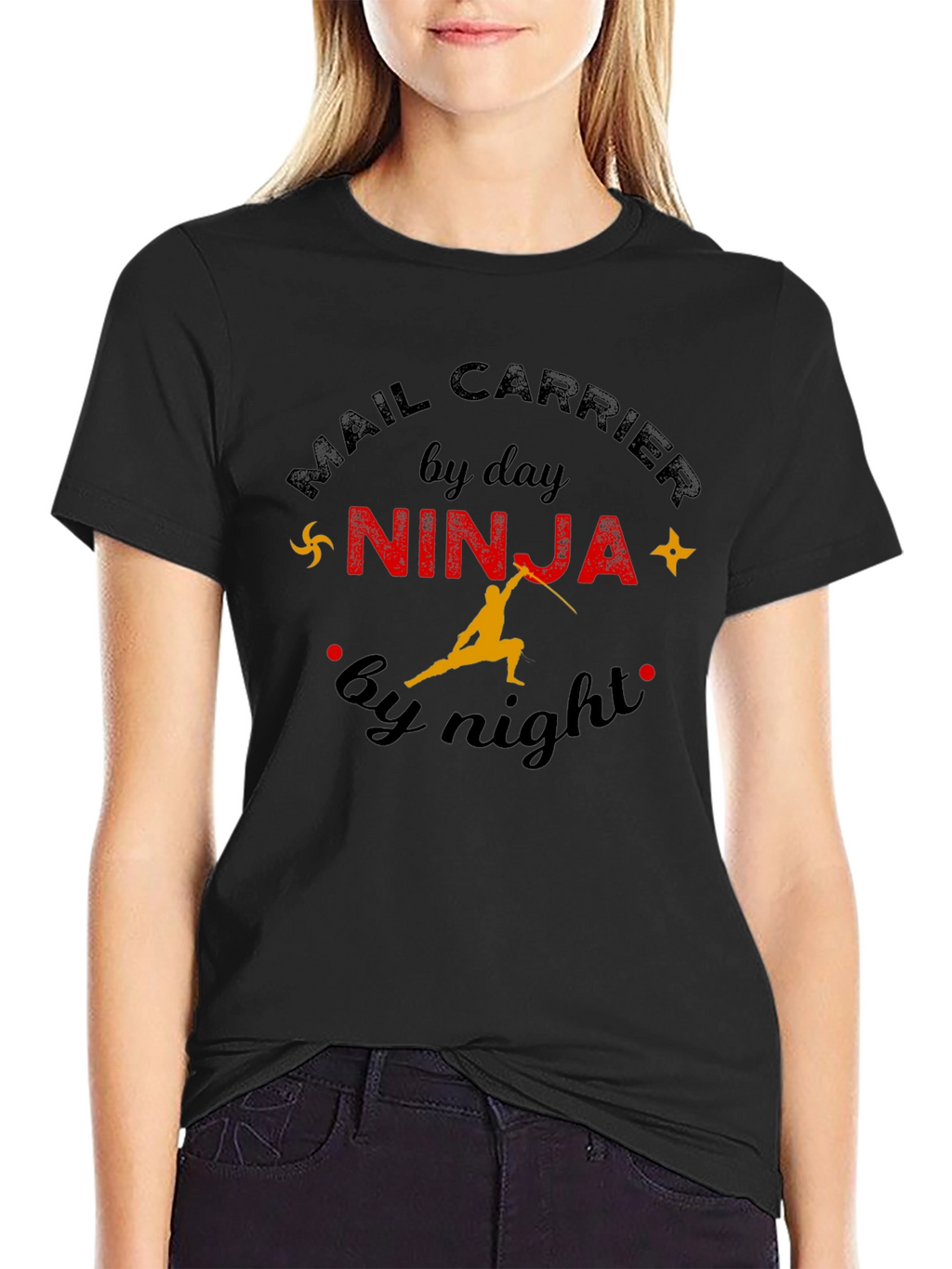 Mail Carrier Ninja T-Shirt - Day & Night