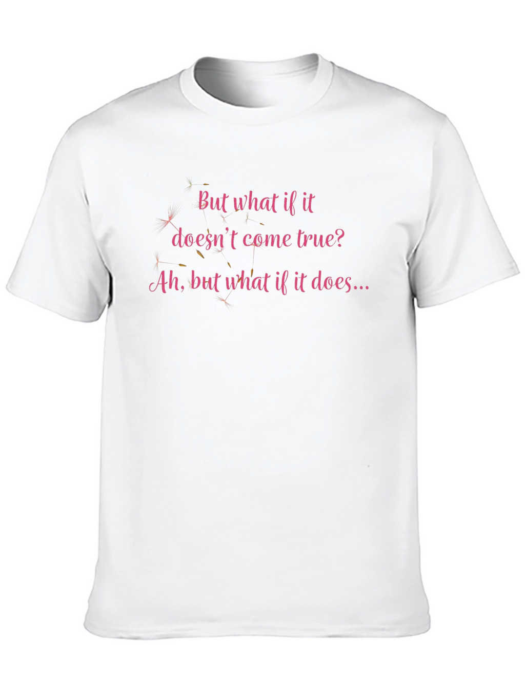 Inspirational Quote Tee - What If It Comes True?