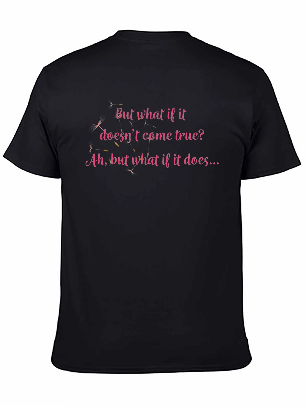 Inspirational Quote Tee - What If It Comes True?