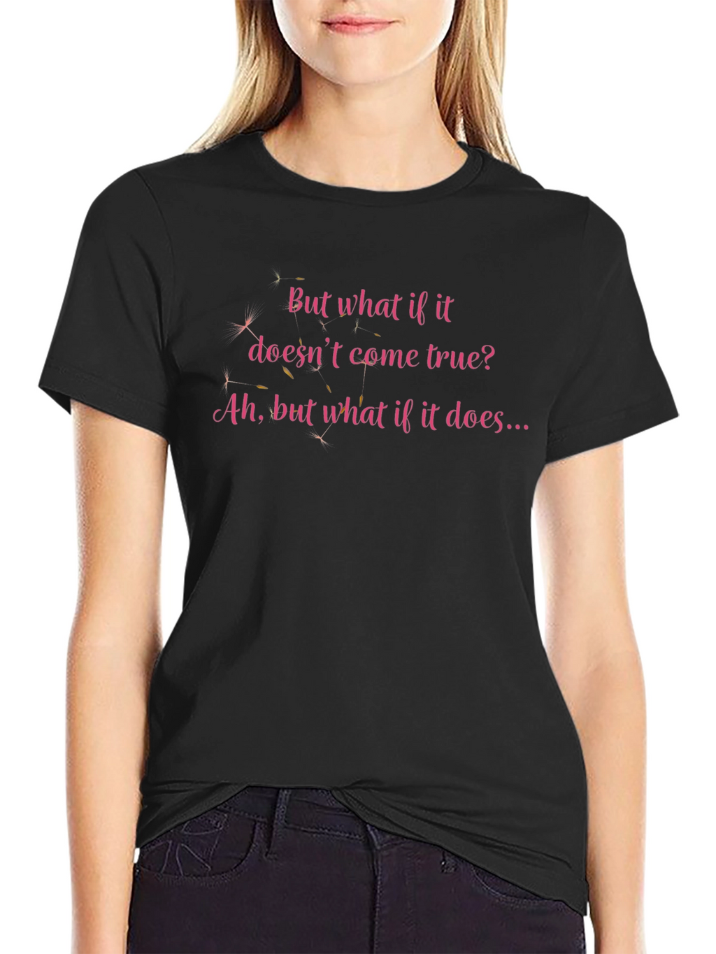 Inspirational Quote Tee - What If It Comes True?