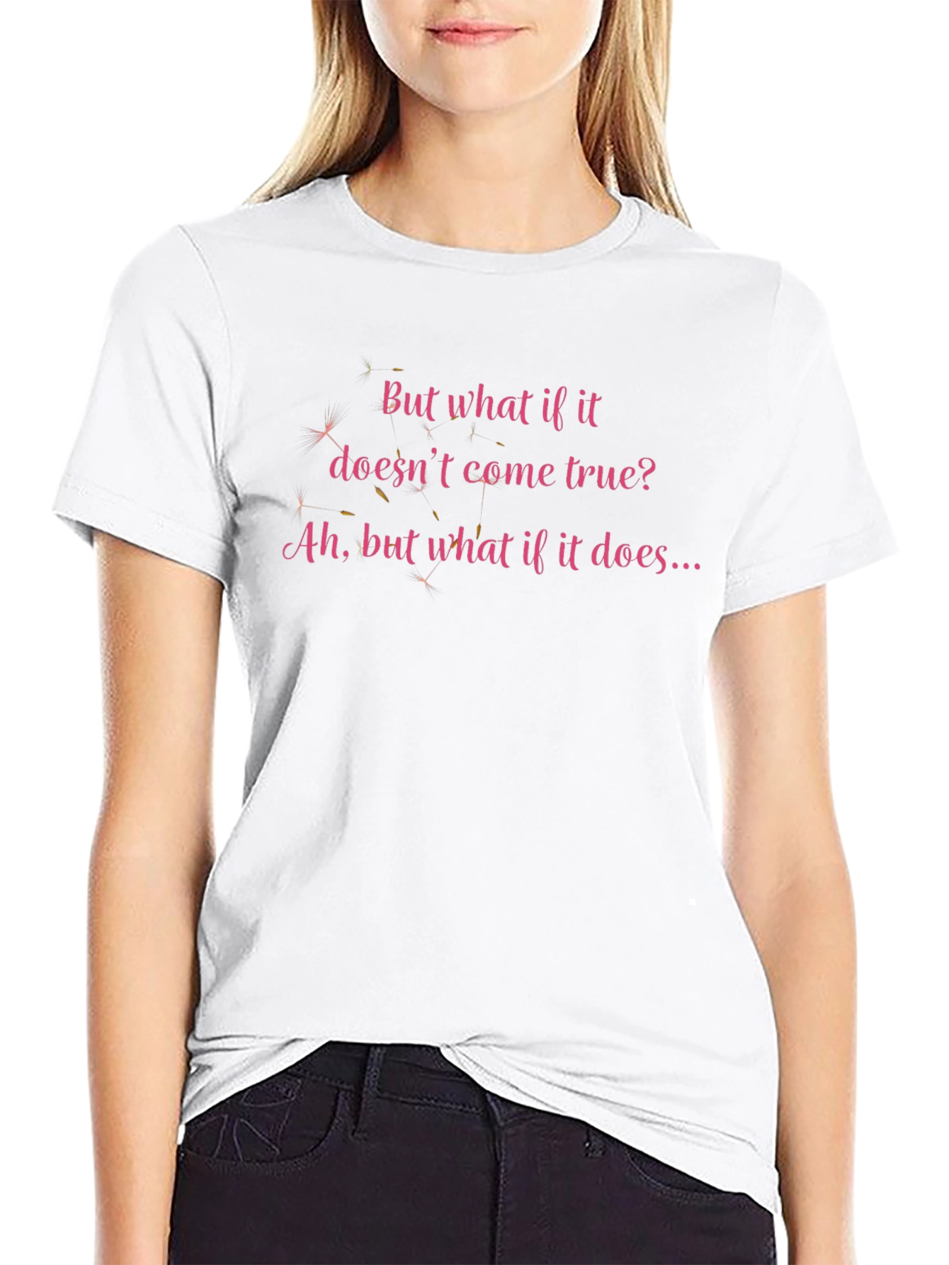 Inspirational Quote Tee - What If It Comes True?