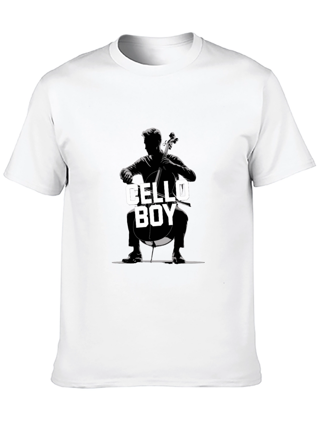 Cello Boy Graphic Tee - Music Lovers T-Shirt