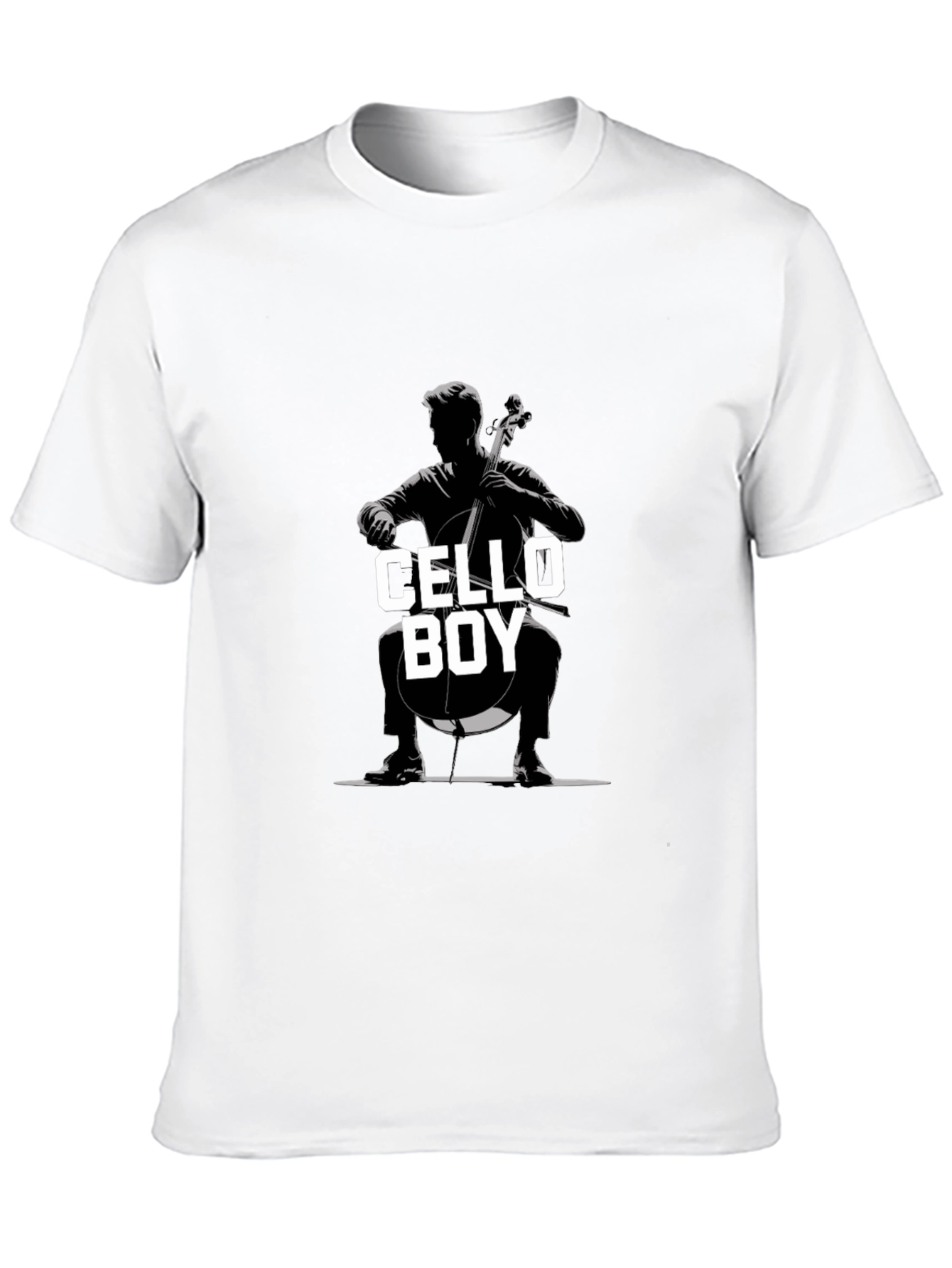Cello Boy Graphic Tee - Music Lovers T-Shirt