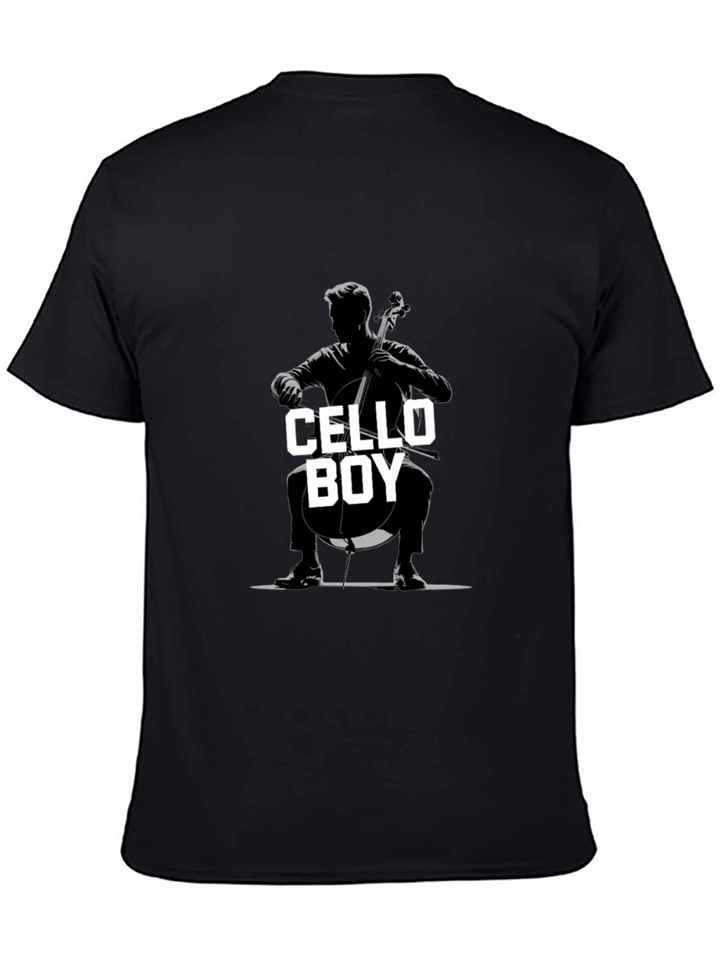Cello Boy Graphic Tee - Music Lovers T-Shirt