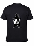 Cello Boy Graphic Tee - Music Lovers T-Shirt