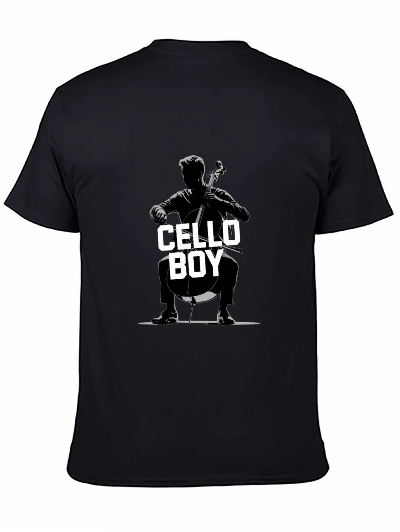 Cello Boy Graphic Tee - Music Lovers T-Shirt