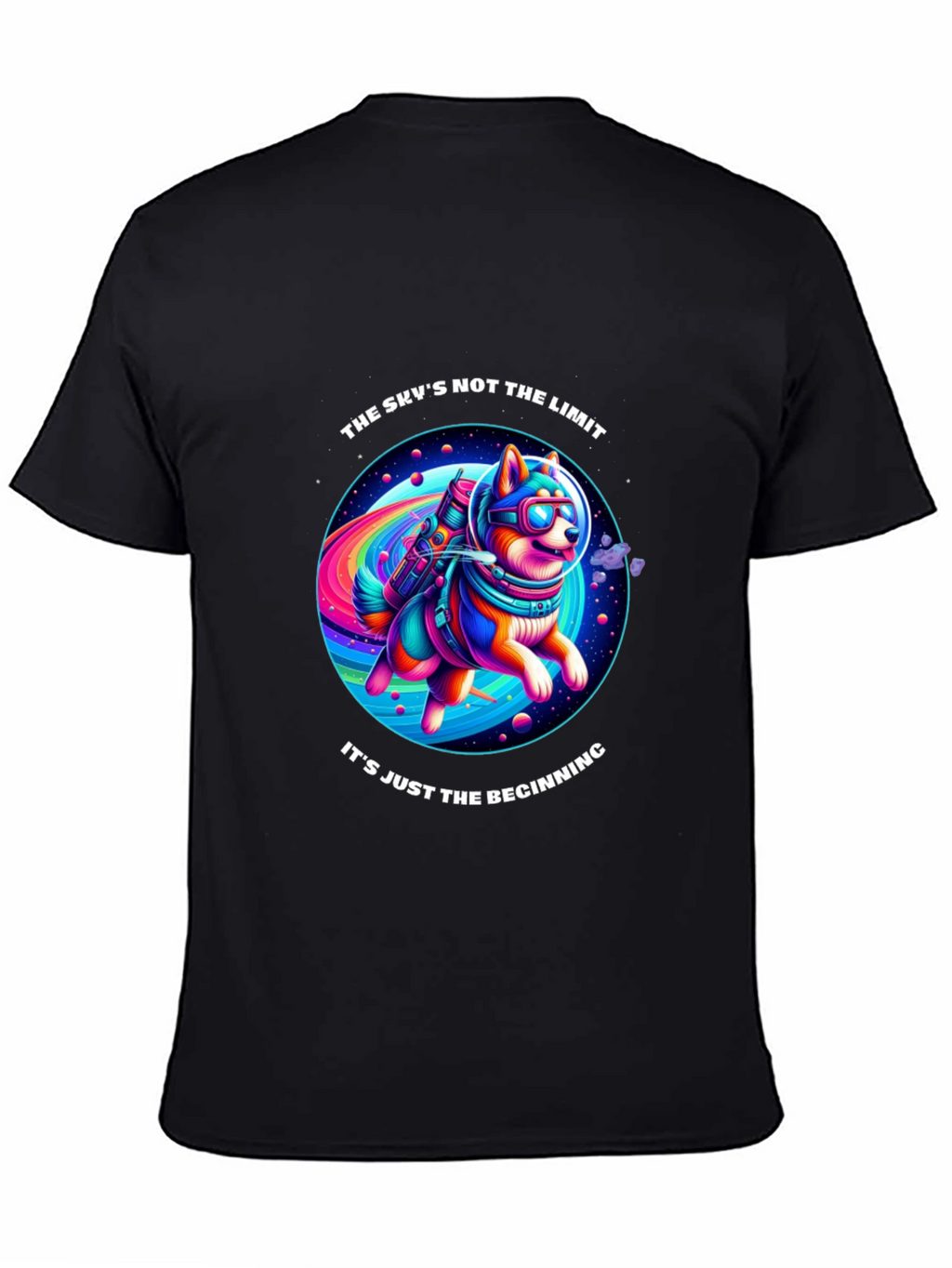 Space Dog T-Shirt: The Skys Not The Limit!