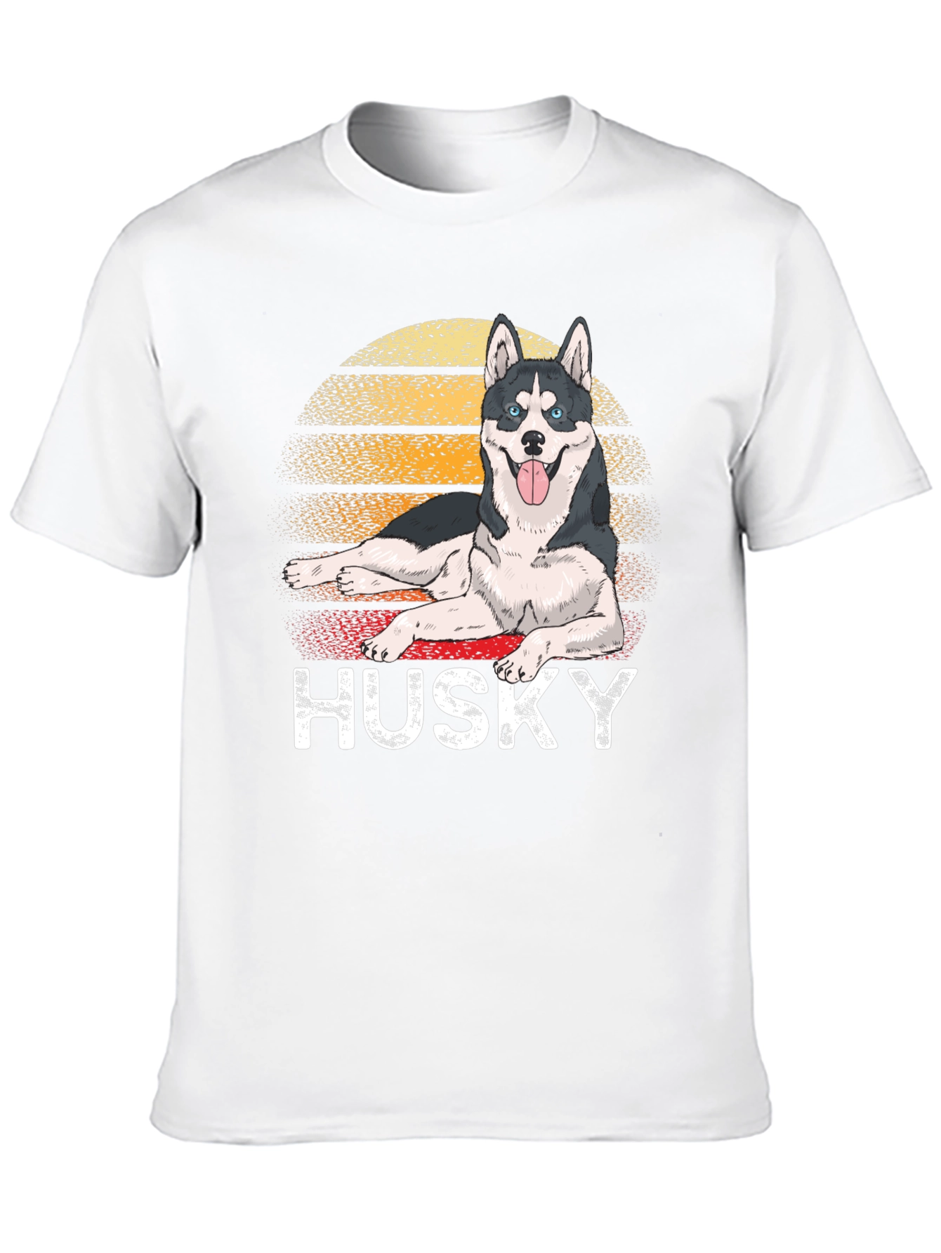 Retro Husky T-Shirt - Dog Lover Tee