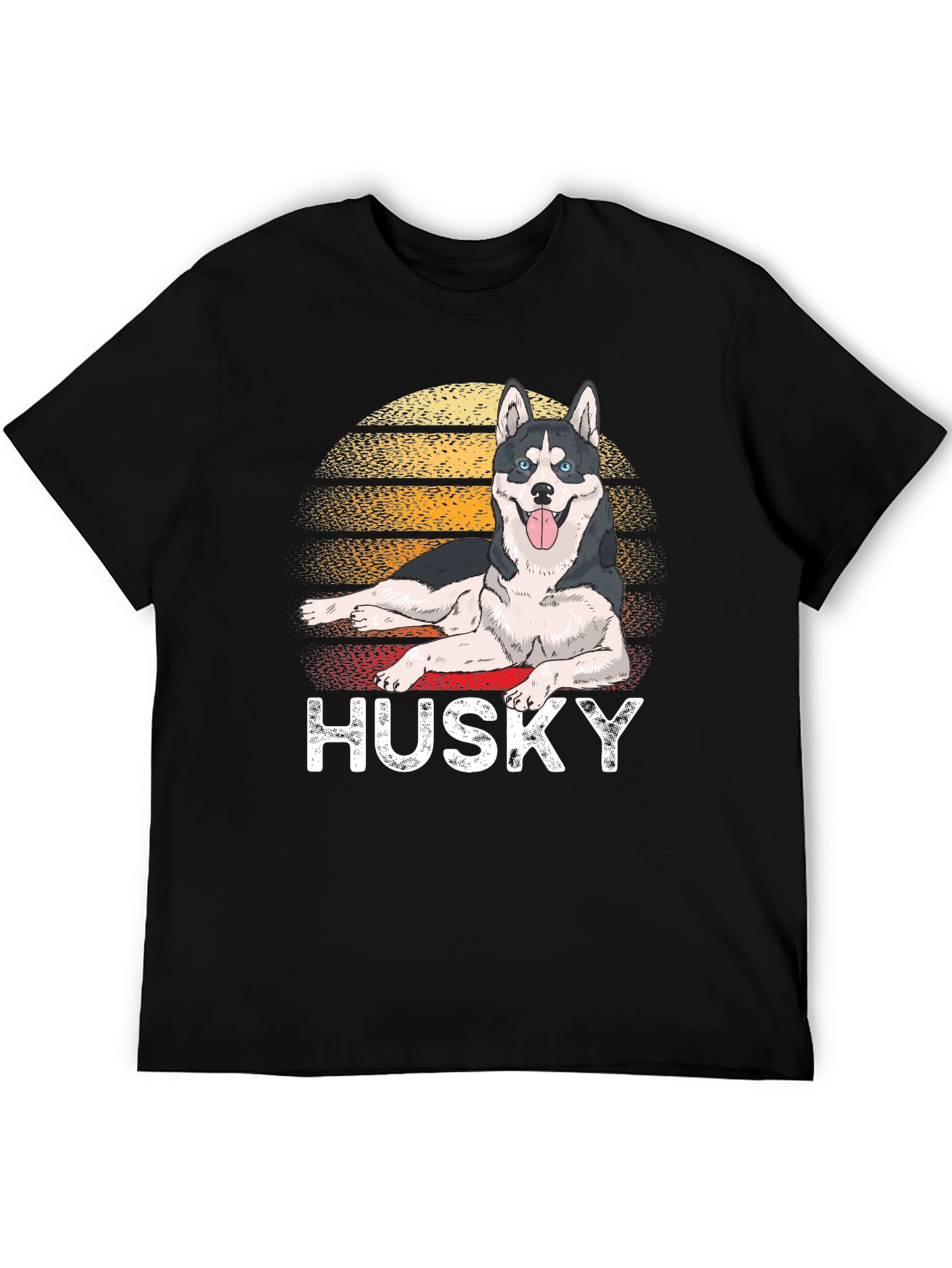 Retro Husky T-Shirt - Dog Lover Tee