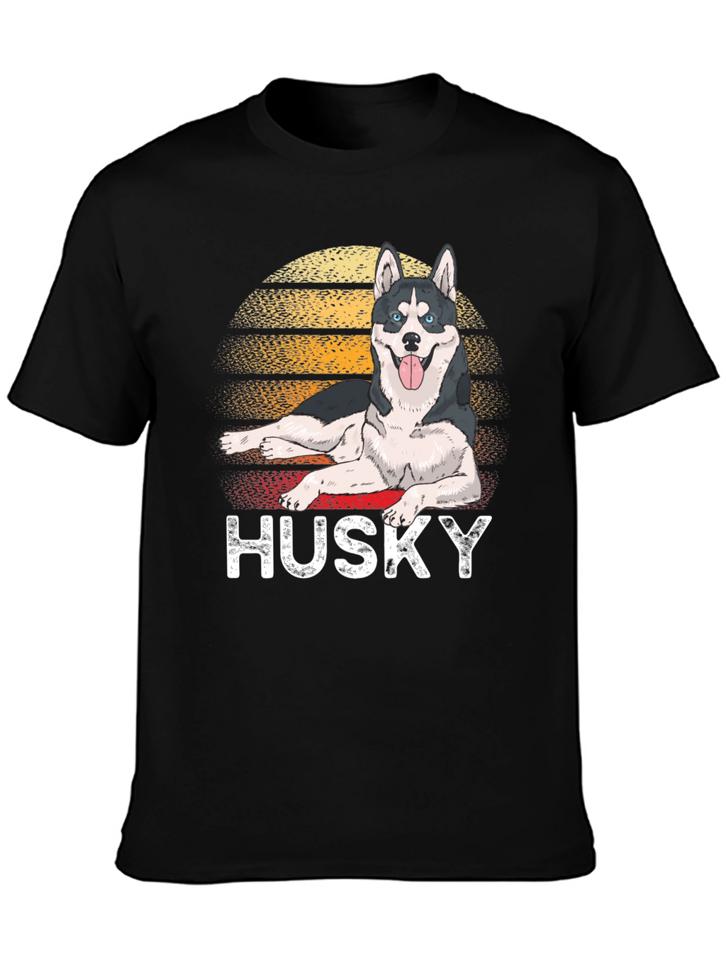Retro Husky T-Shirt - Dog Lover Tee