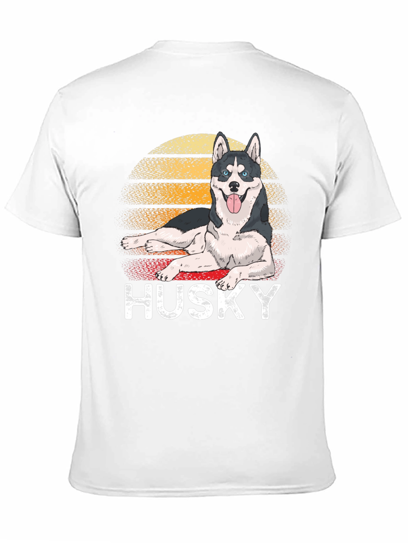 Retro Husky T-Shirt - Dog Lover Tee