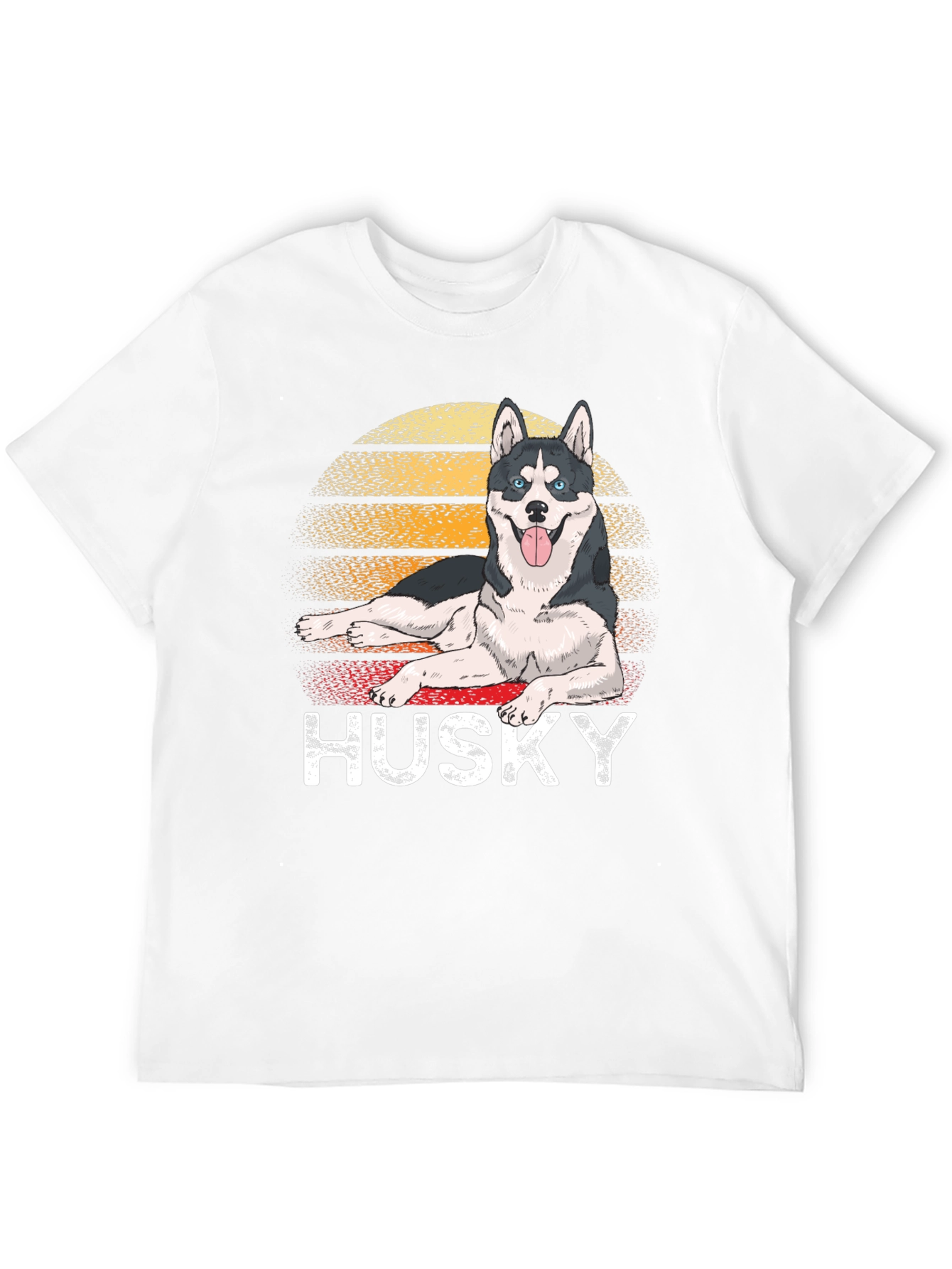 Retro Husky T-Shirt - Dog Lover Tee