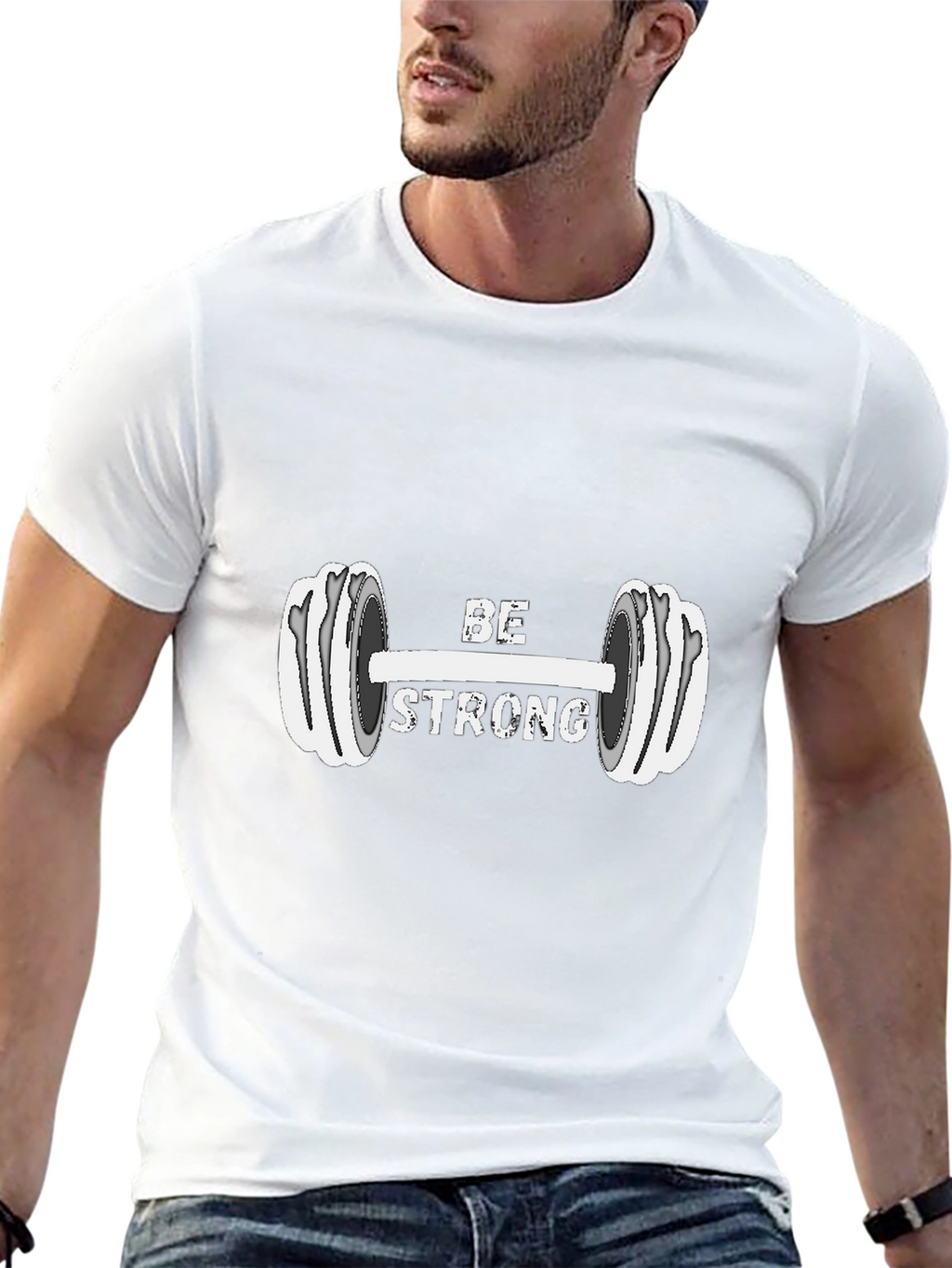 Be Strong Graphic Print T-Shirt