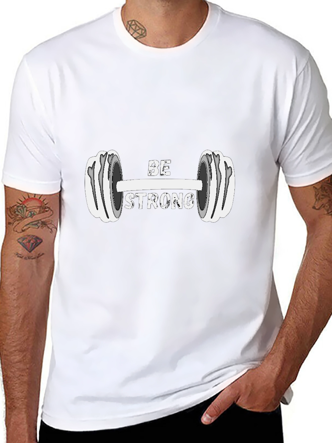 Be Strong Graphic Print T-Shirt