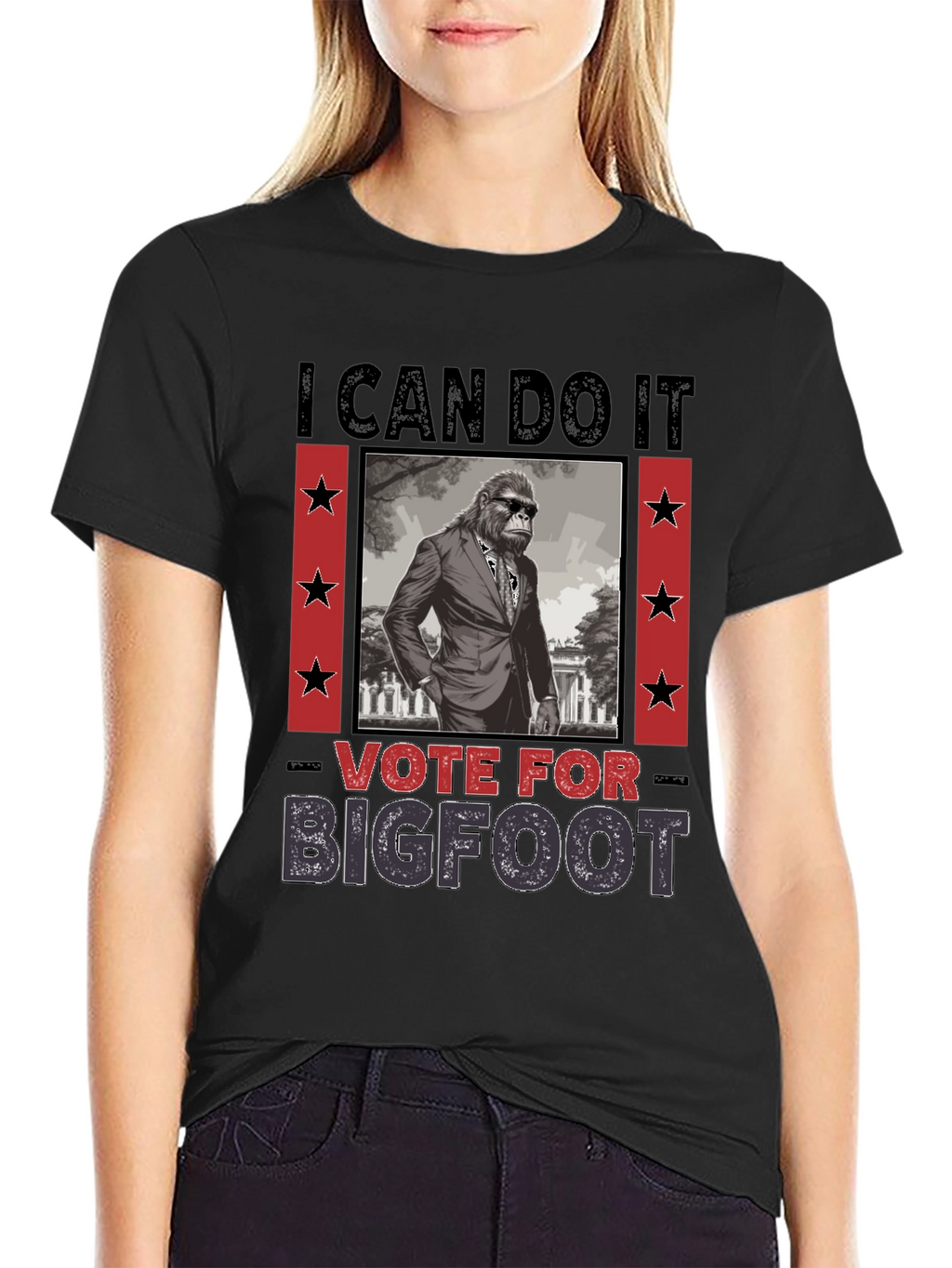 Vote for Bigfoot T-Shirt - Funny Election Tee