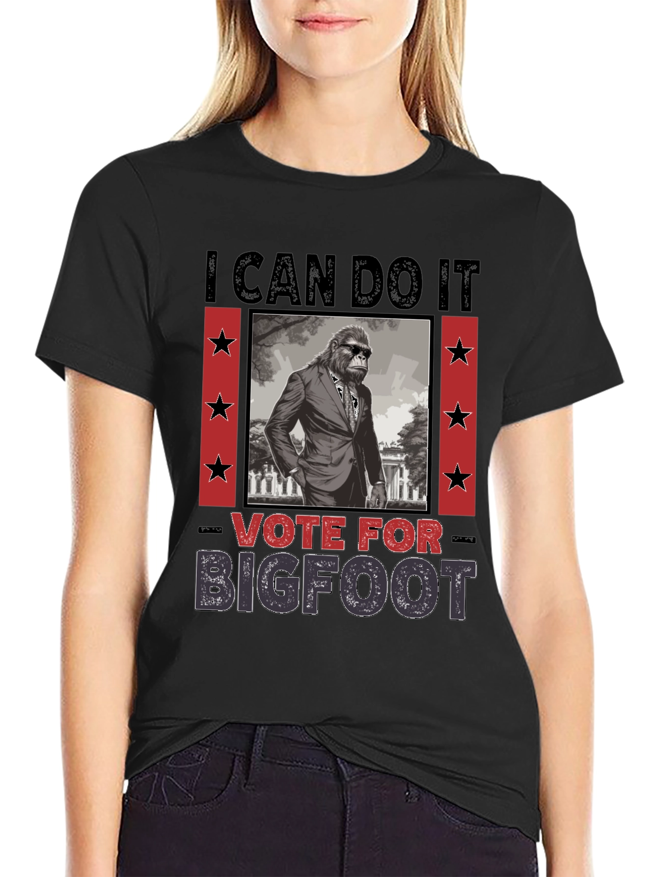 Vote for Bigfoot T-Shirt - Funny Election Tee