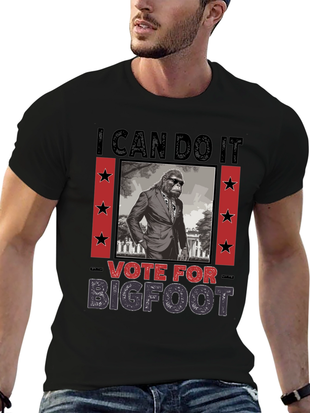 Vote for Bigfoot T-Shirt - Funny Election Tee