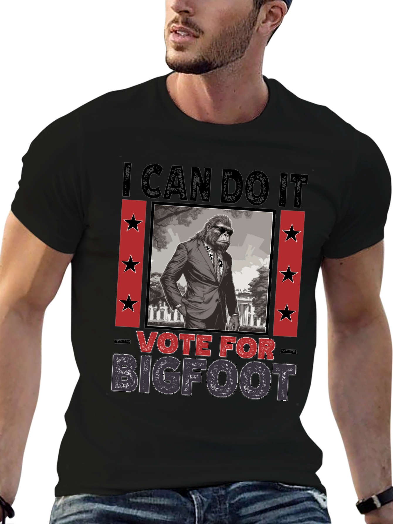Vote for Bigfoot T-Shirt - Funny Election Tee