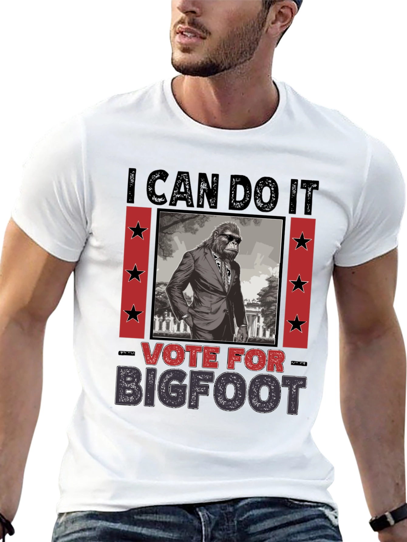 Vote for Bigfoot T-Shirt - Funny Election Tee
