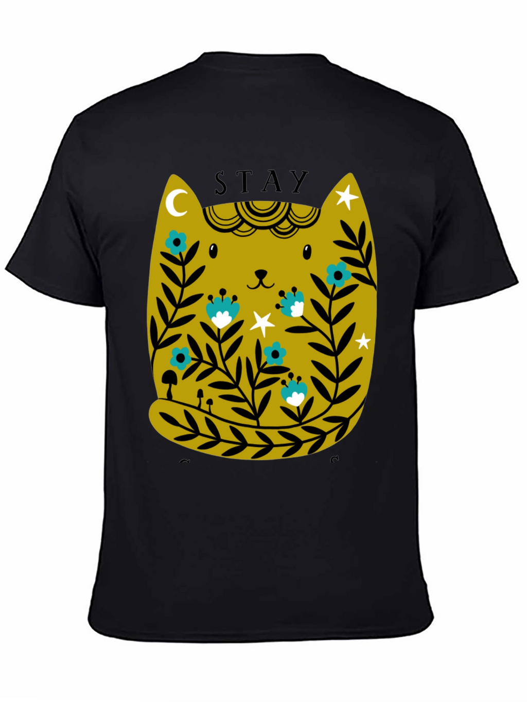 Stay Gold Cat Tee - Unique Graphic T-Shirt