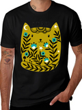 Stay Gold Cat Tee - Unique Graphic T-Shirt