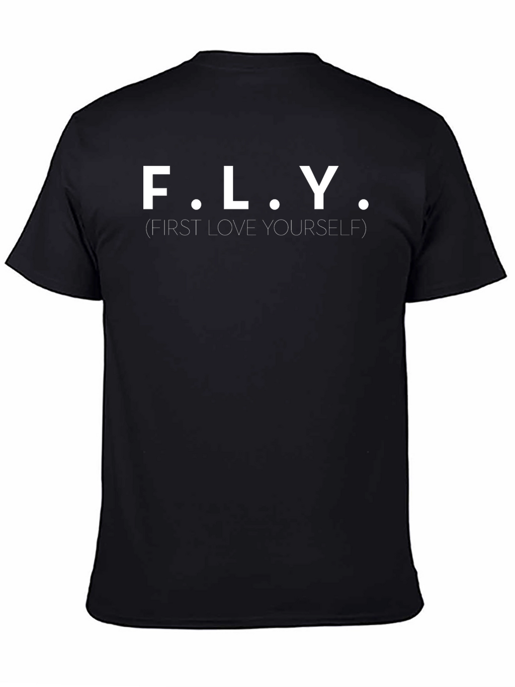F.L.Y. First Love Yourself Black Graphic Tee