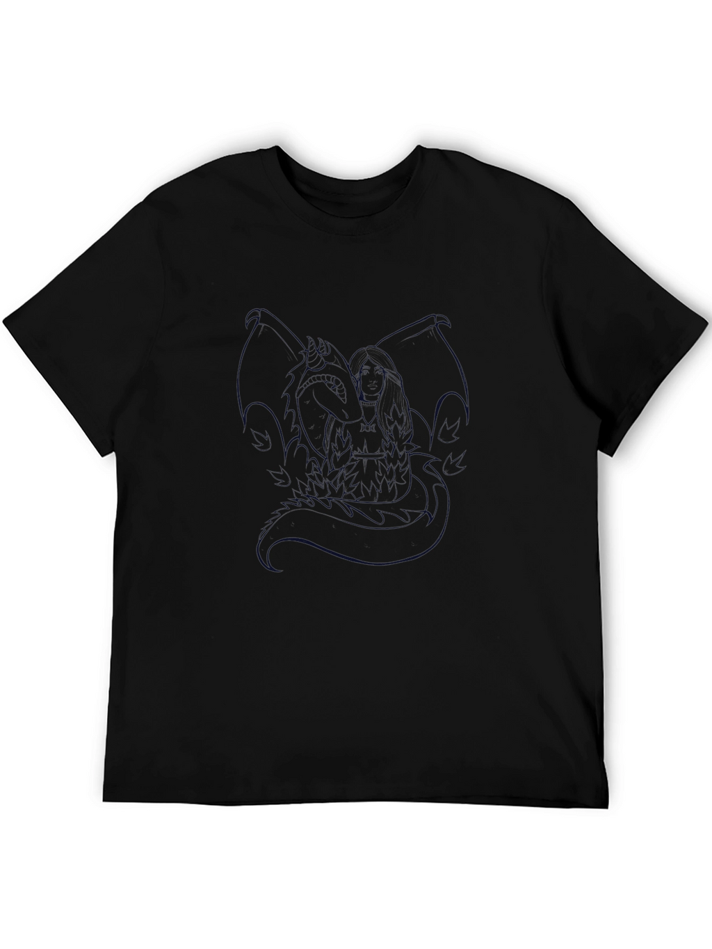 Dragon Rider Graphic Black T-Shirt