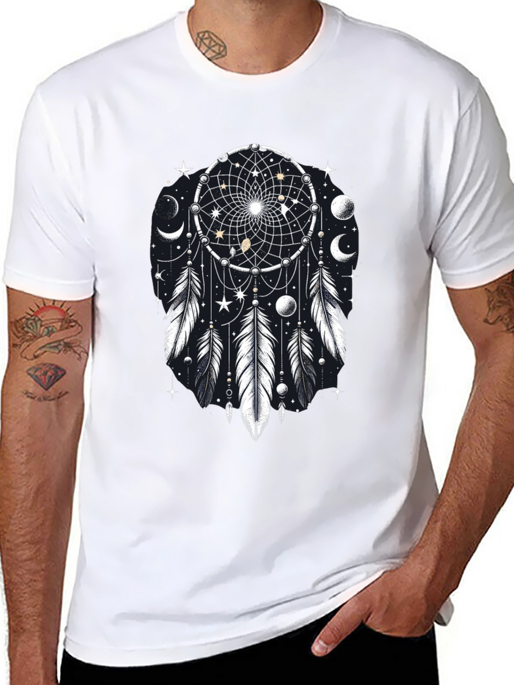 Dream Catcher Graphic Tee - Celestial Black T-Shirt