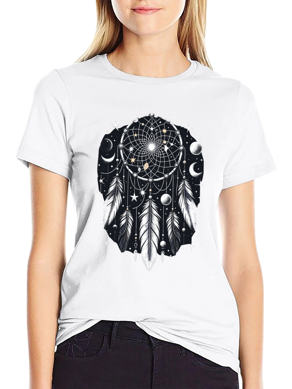 Dream Catcher Graphic Tee - Celestial Black T-Shirt