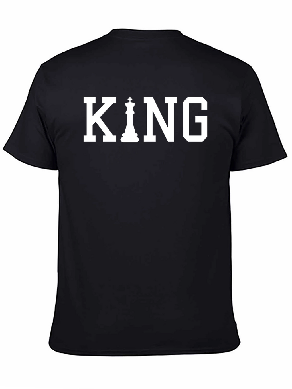 King Chess Piece T-Shirt - Black Graphic Tee