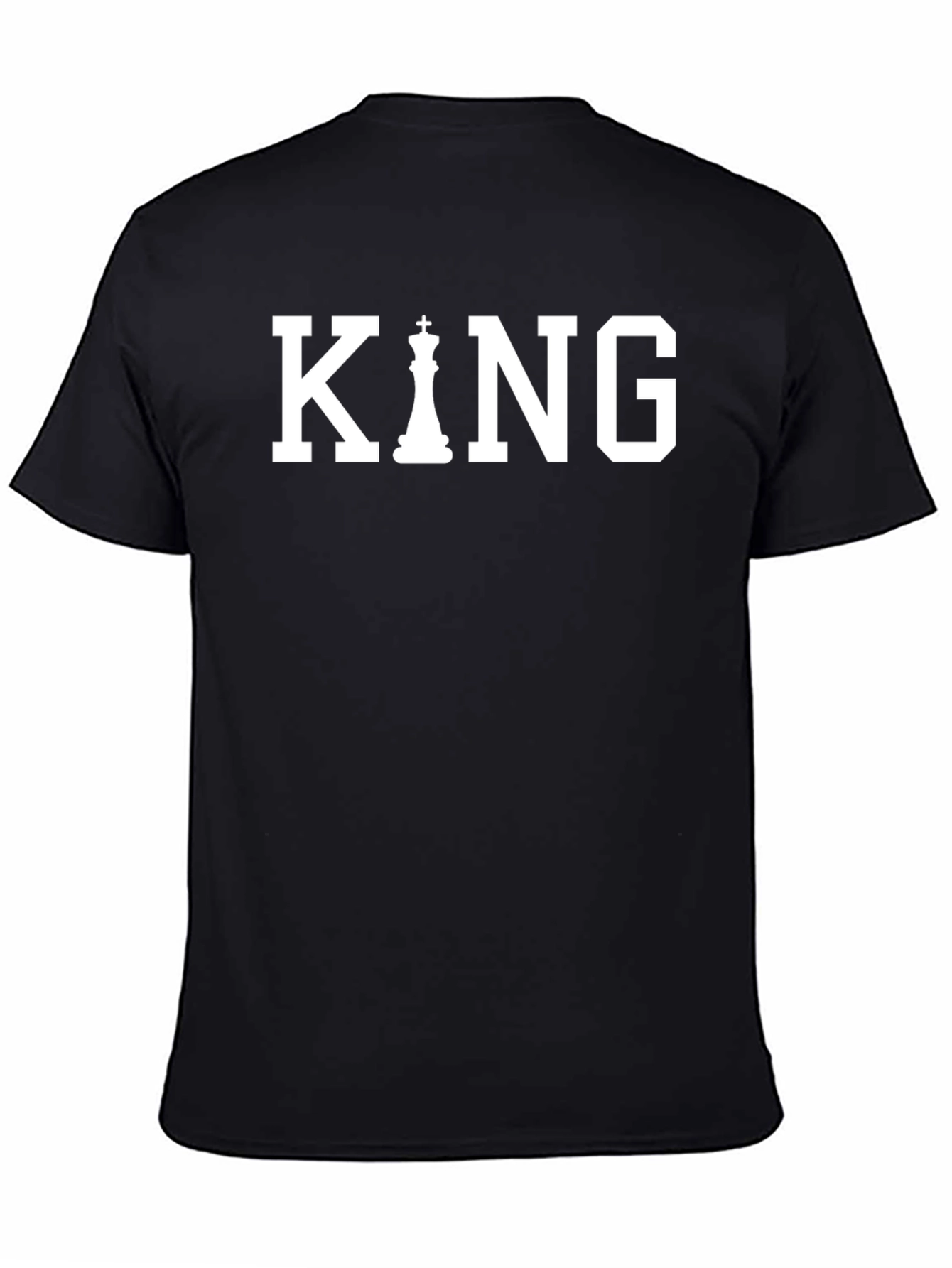 King Chess Piece T-Shirt - Black Graphic Tee