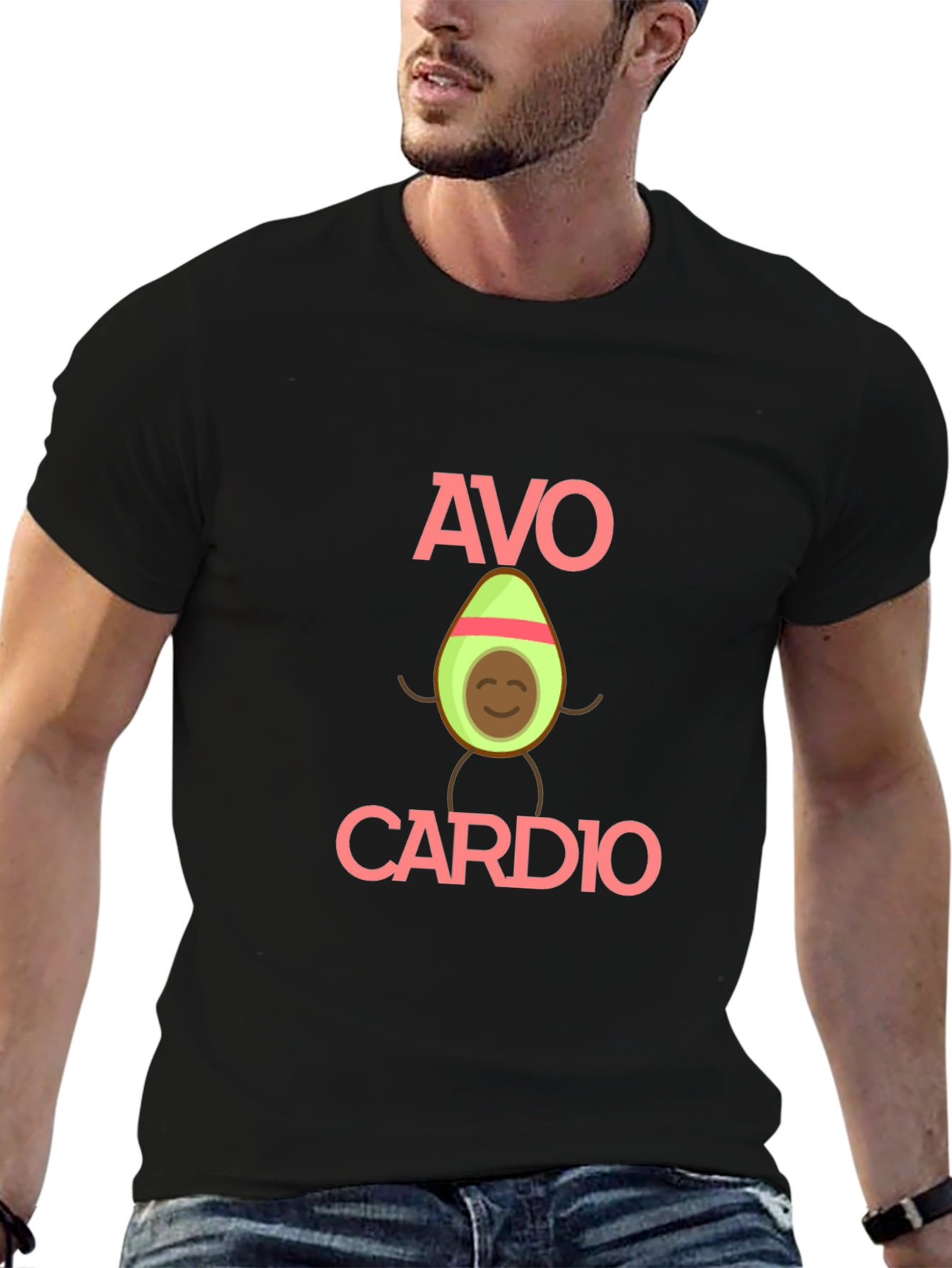 Avo Cardio Mens Black T-Shirt