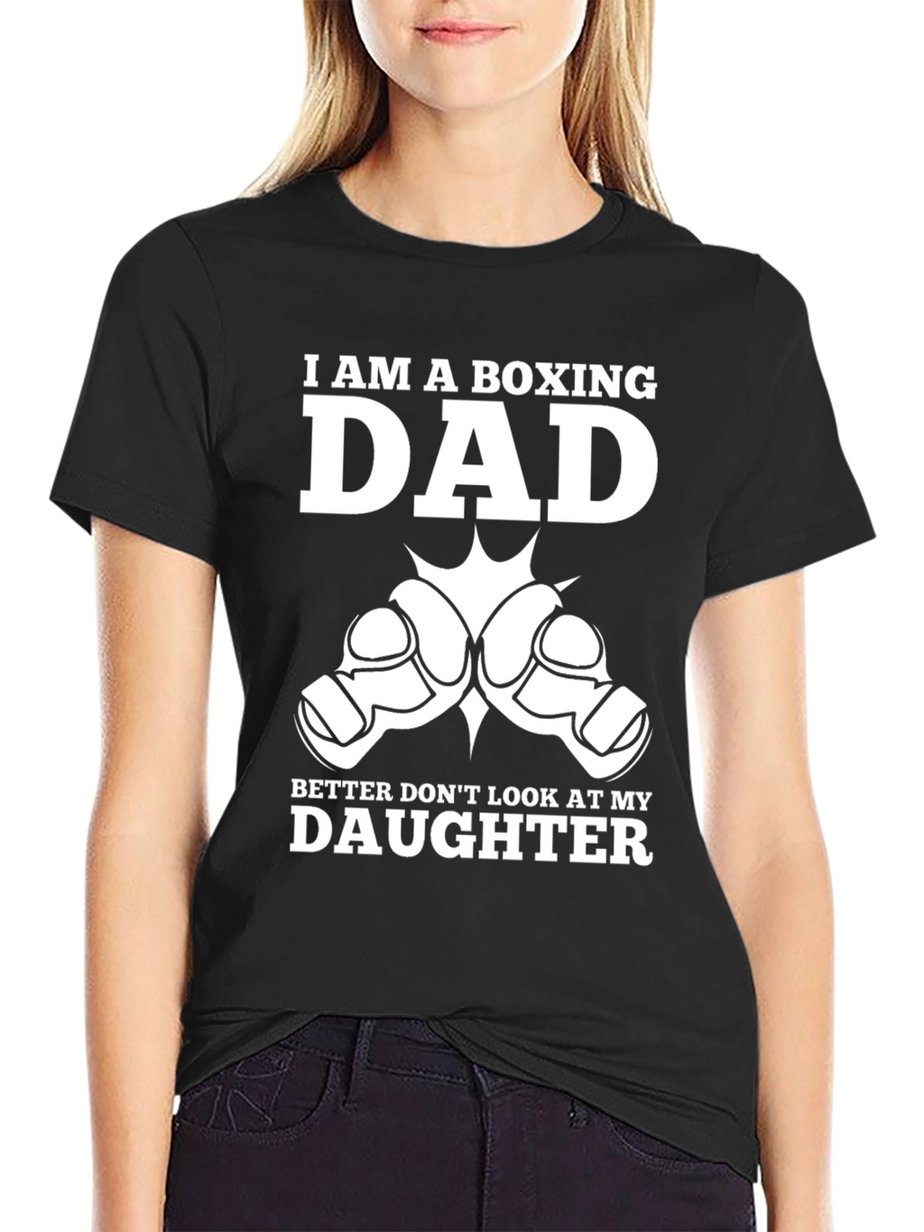 Boxing Dad T-Shirt - Protective Father Tee