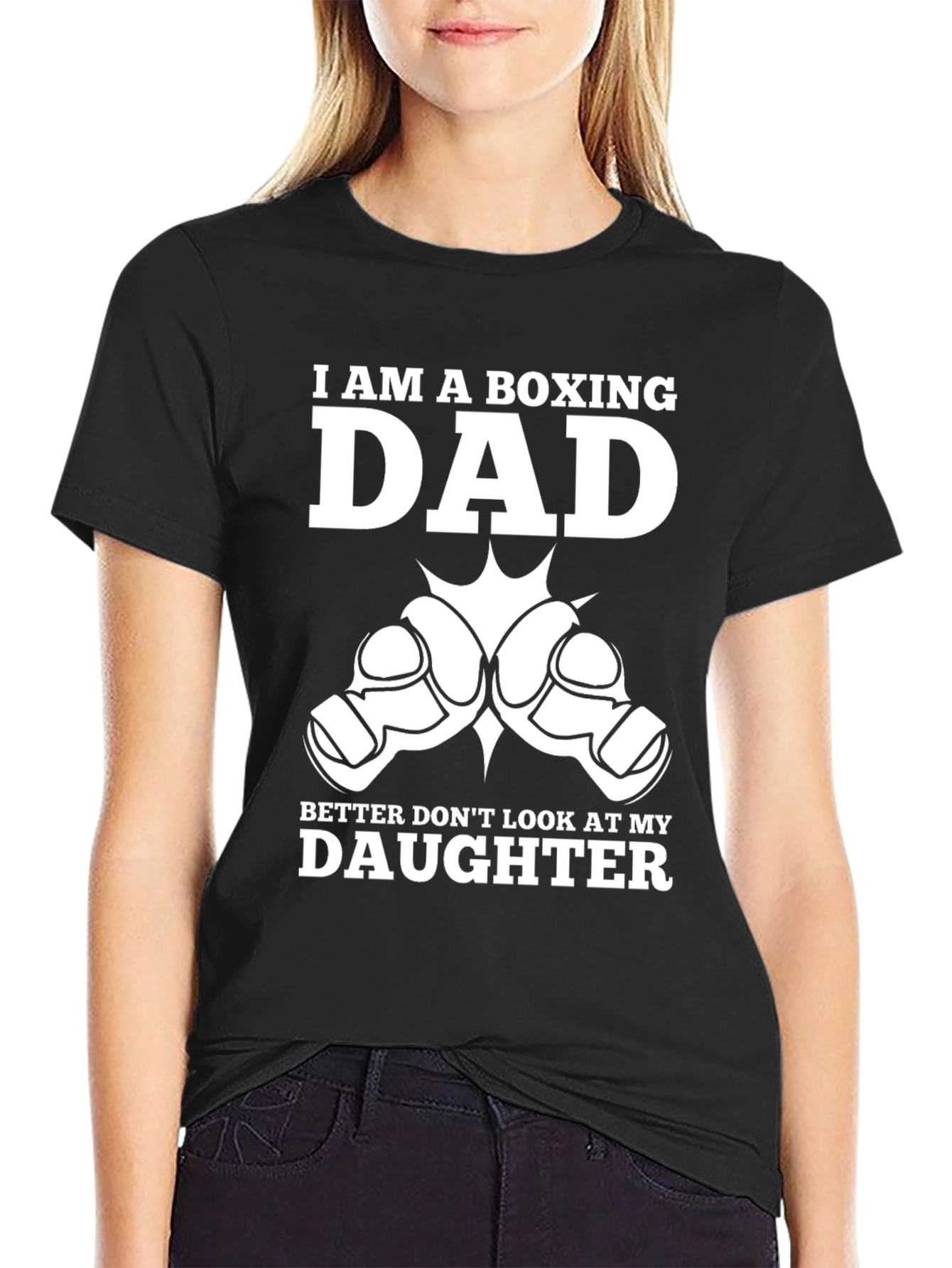 Boxing Dad T-Shirt - Protective Father Tee