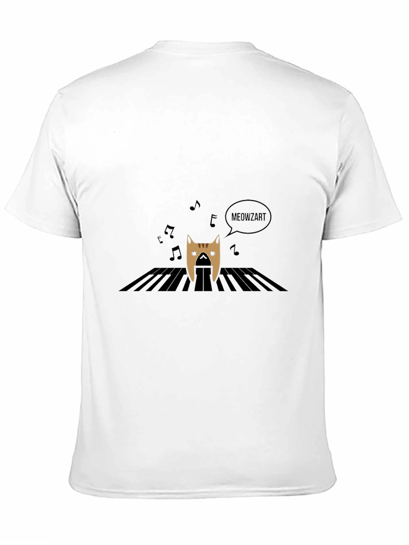 Meowzart T-Shirt - Cat Playing Piano