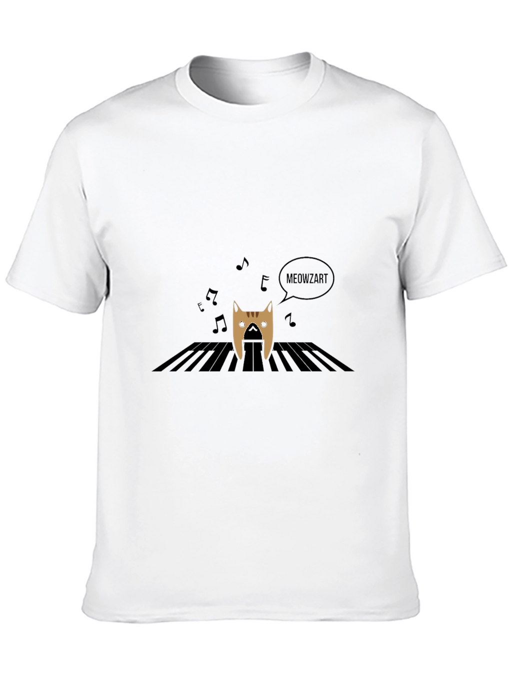 Meowzart T-Shirt - Cat Playing Piano