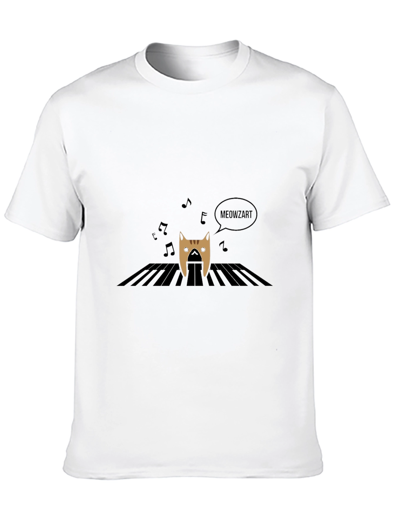 Meowzart T-Shirt - Cat Playing Piano