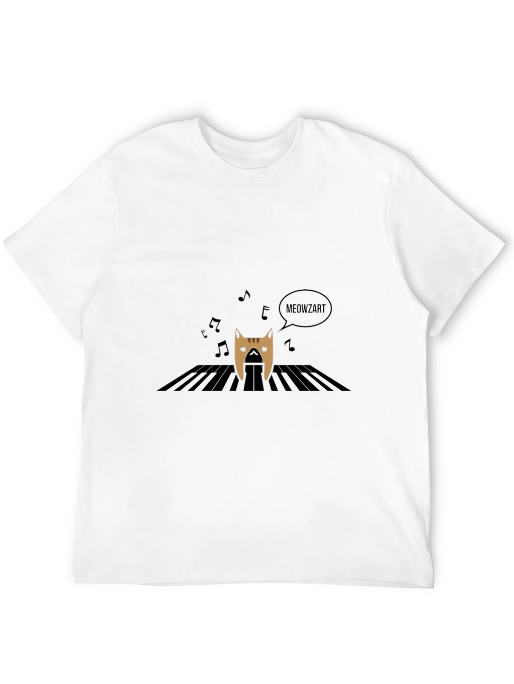 Meowzart T-Shirt - Cat Playing Piano