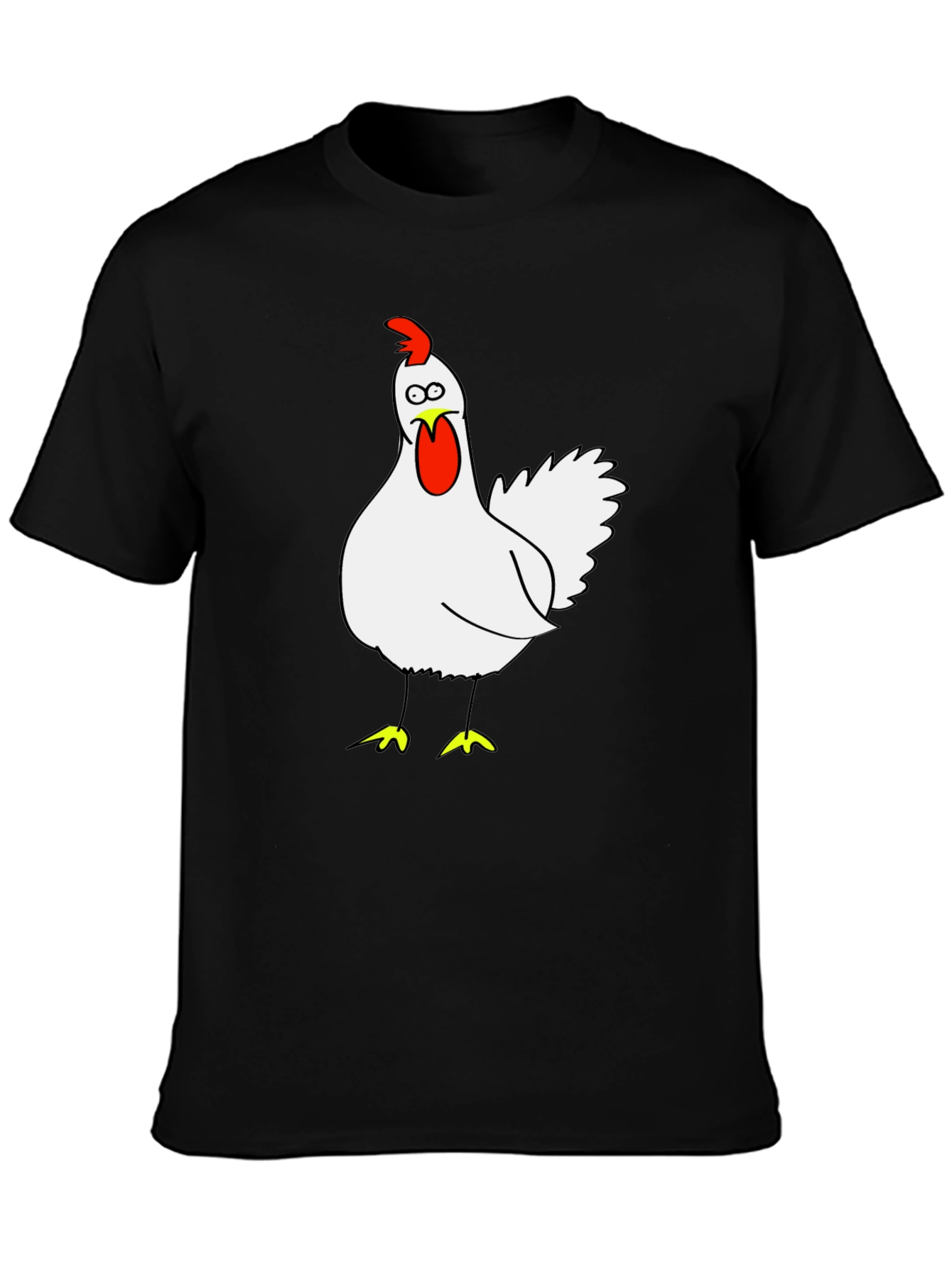Funny Chicken Graphic T-Shirt - Quirky Tee
