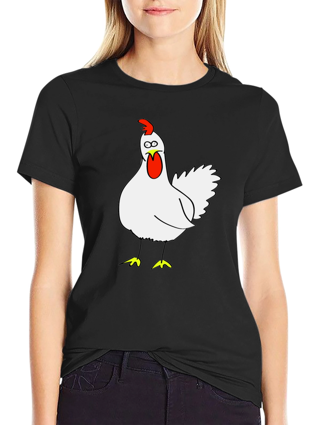Funny Chicken Graphic T-Shirt - Quirky Tee