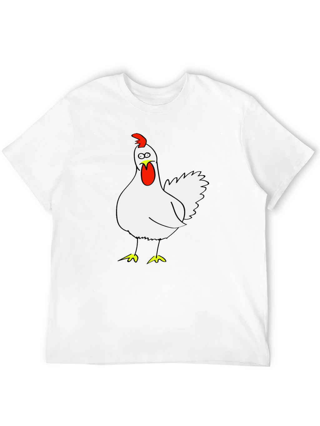 Funny Chicken Graphic T-Shirt - Quirky Tee