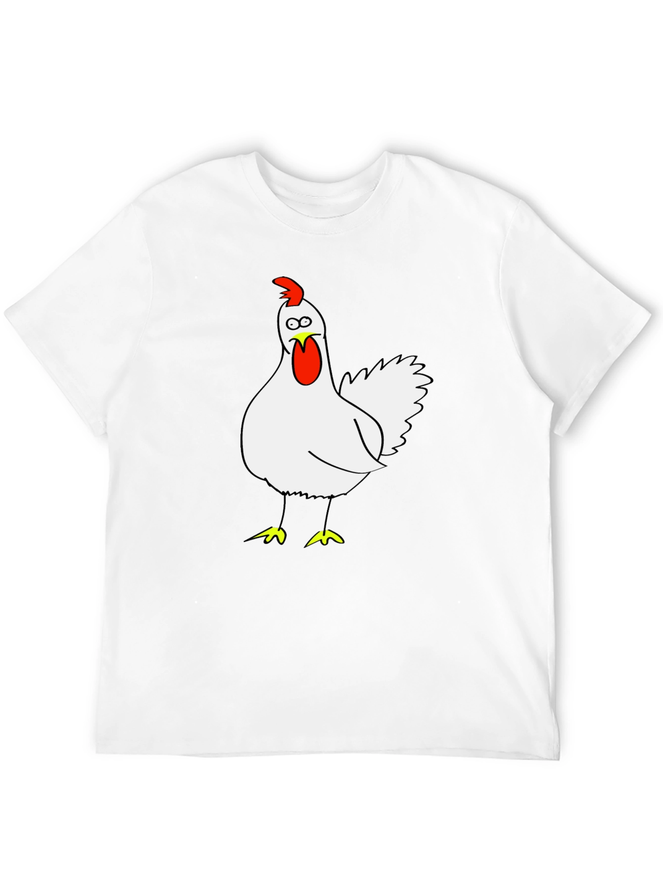 Funny Chicken Graphic T-Shirt - Quirky Tee