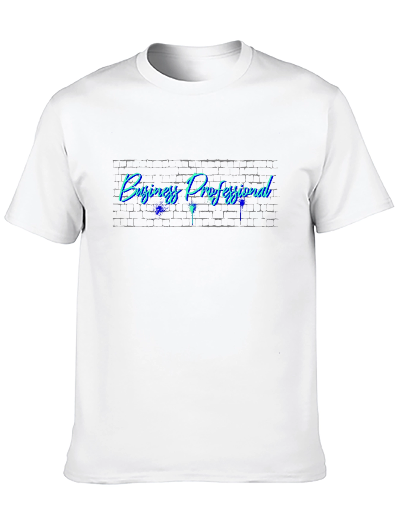 Business Professional Neon Brick Wall Tee